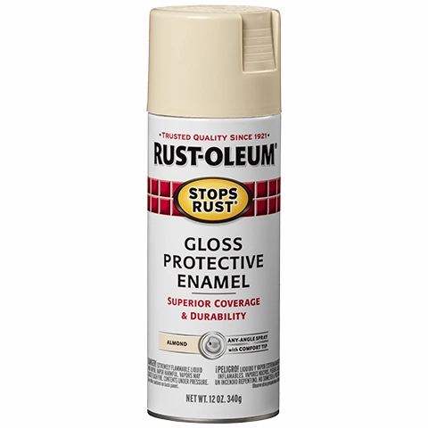 12 OZ Stops Rust Protective Enamel Spray Paint - Gloss Almond