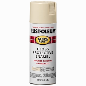 12 OZ Stops Rust Protective Enamel Spray Paint - Gloss Almond