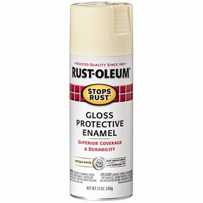 12 OZ Stops Rust Protective Enamel Spray Paint - Gloss Antique White