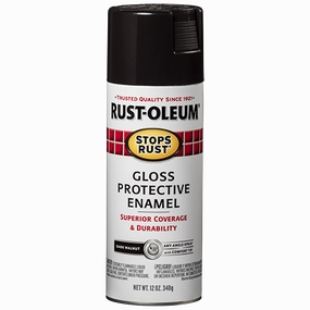12 OZ Stops Rust Protective Enamel Spray Paint - Gloss Dark Walnut