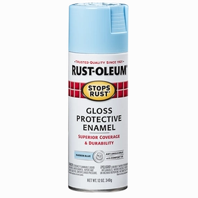 12 OZ Stops Rust Protective Enamel Spray Paint - Gloss Harbor Blue