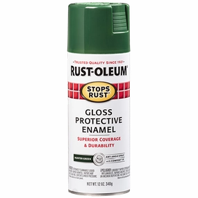 12 OZ Stops Rust Protective Enamel Spray Paint - Gloss Hunter Green