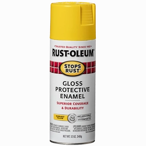 12 OZ Stops Rust Protective Enamel Spray Paint - Gloss Sunburst Yellow