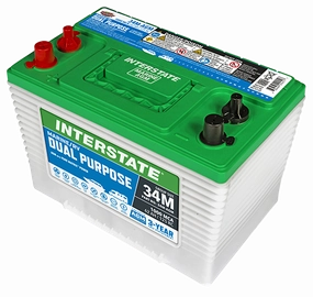12v 62ah Marine/rv Dual Purpose Agm Battery