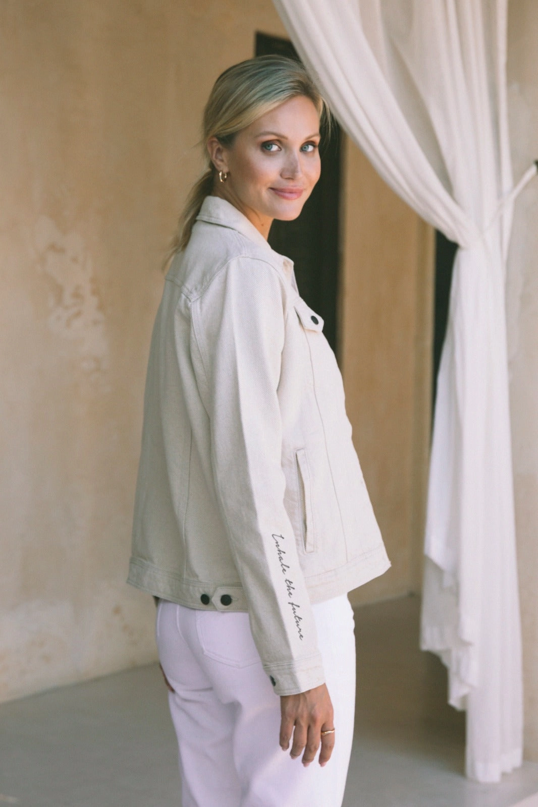 "Inhale Exhale" Hemp Jacket