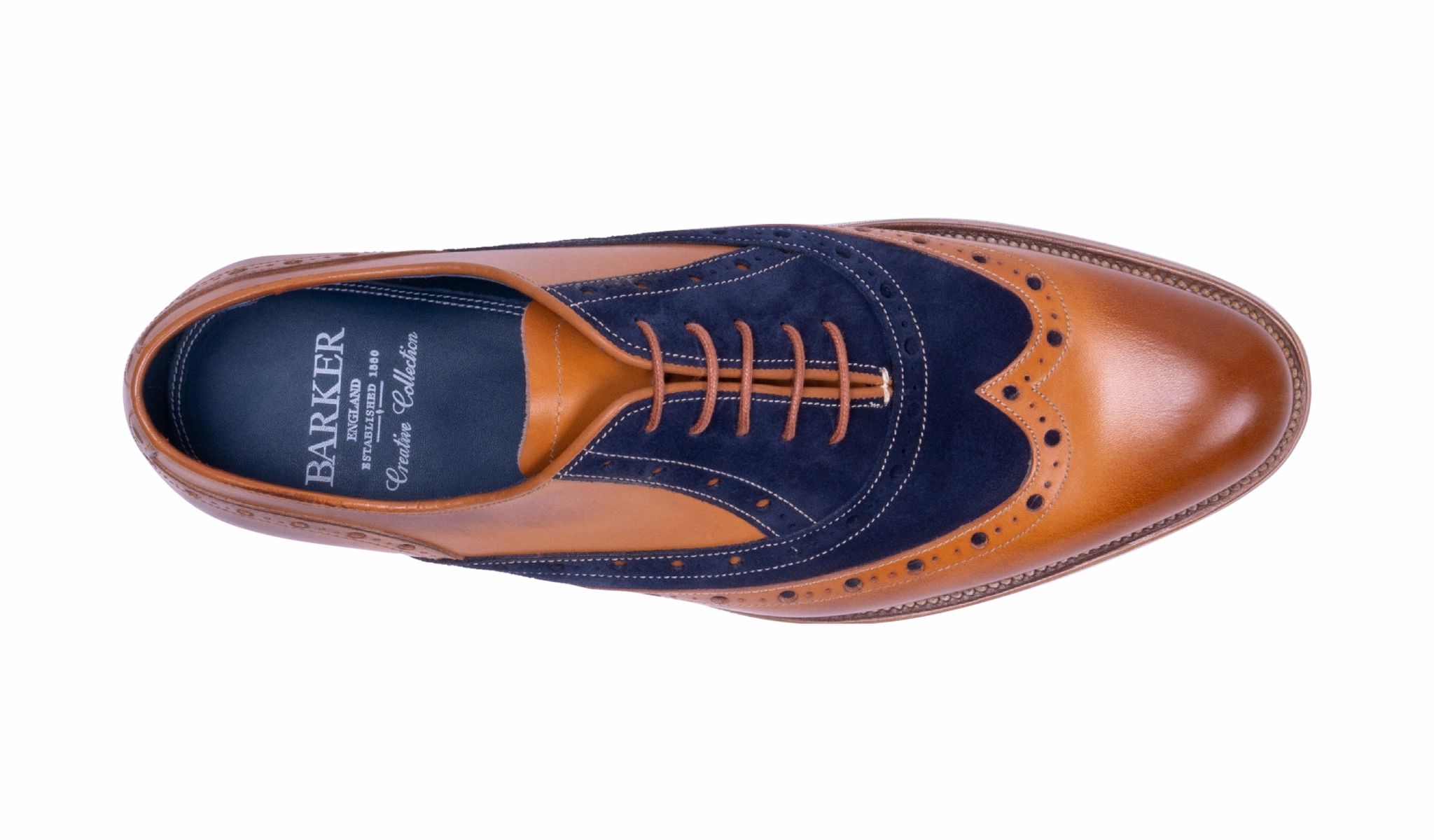 Abingdon - Cedar Calf/Navy Suede