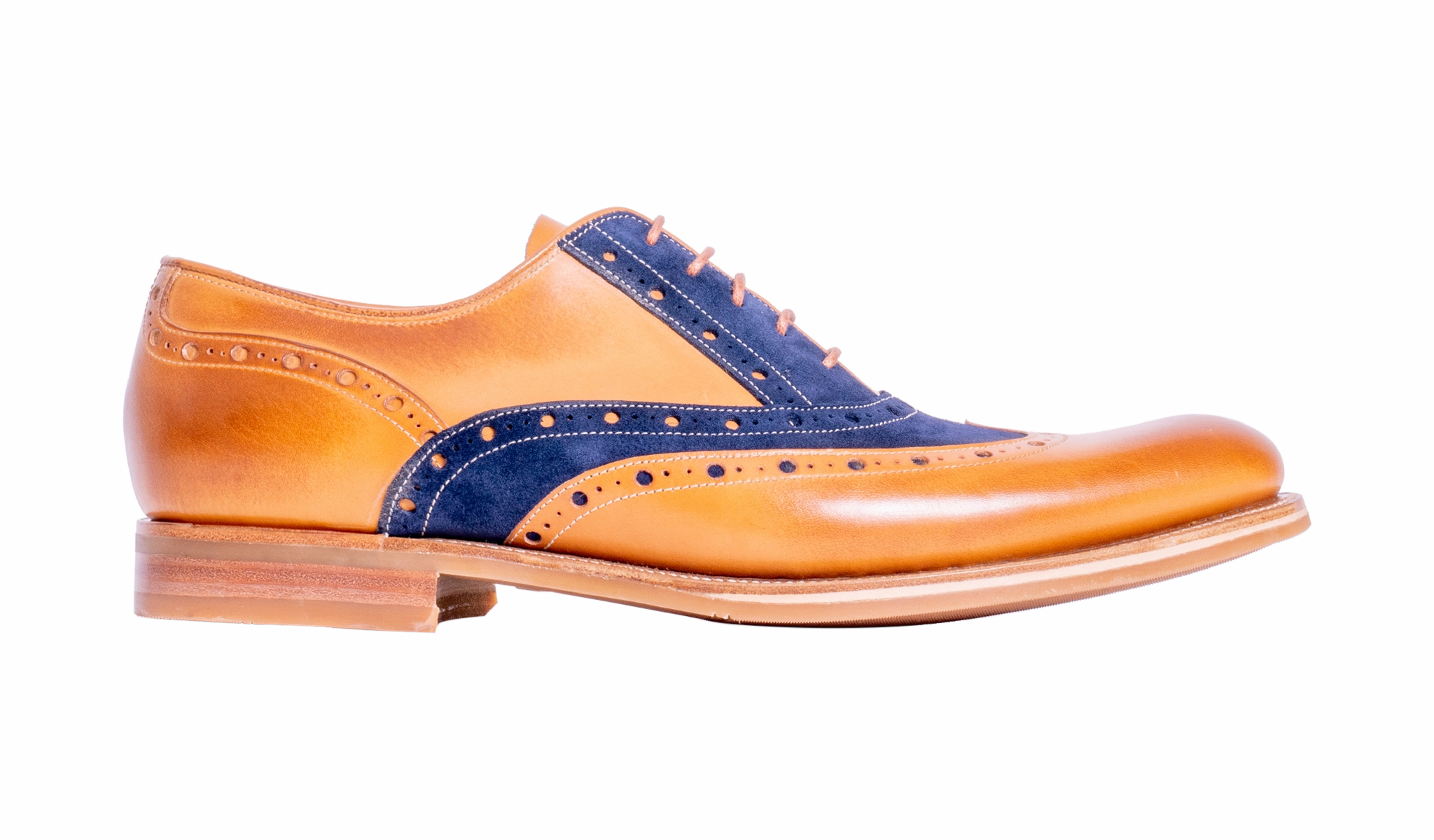 Abingdon - Cedar Calf/Navy Suede