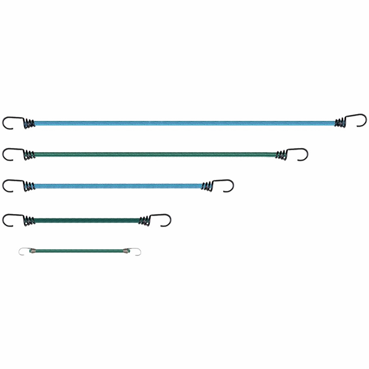 Assorted Bungee Cords - 12 Pack