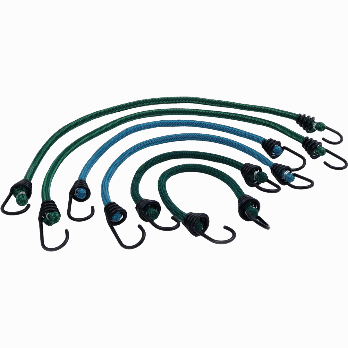 Assorted Bungee Cords - 6 Pack