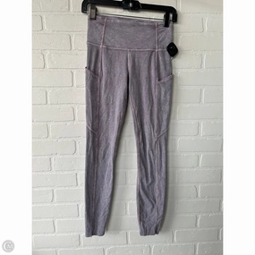 Athletic Leggings By Lululemon In Grey, Size: 4