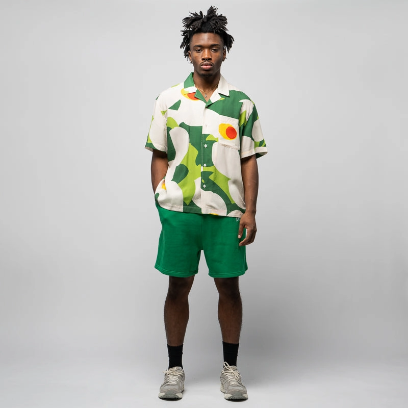 Awake NY Spire Logo Embroidered Sweatshorts - Green