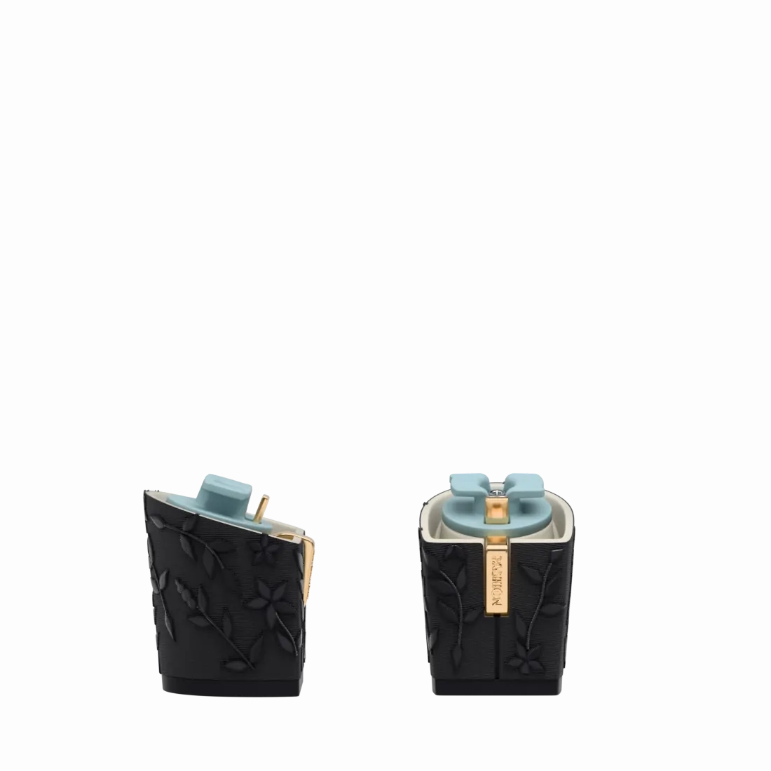Block Heel Kit 3 Coal Floral Embroidery