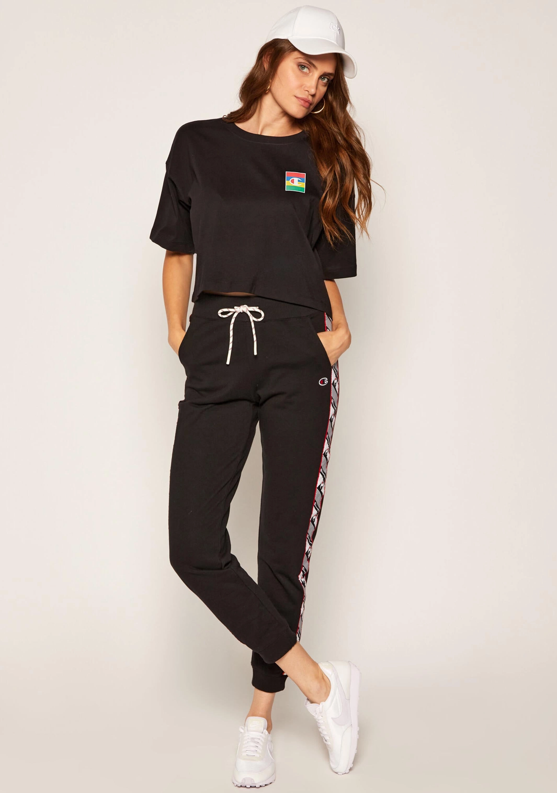 Champion Womens SPS Graphic Boxy Tee black