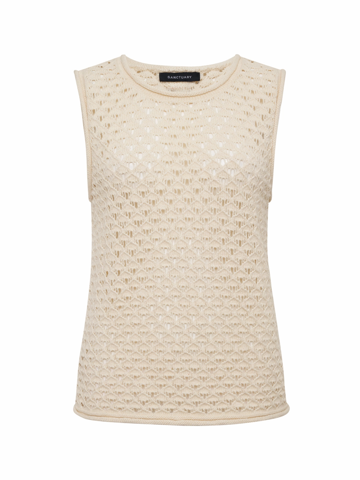 Crochet Shell Sweater Eco Natural