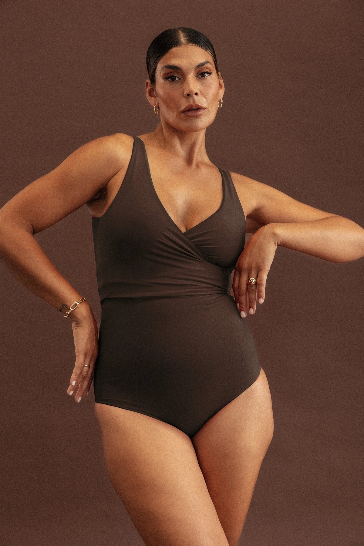 Espresso Reversible Wrapsuit