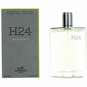 Hermes Men's Eau De Toilette Spray - H24 Refillable Distinctive Fragrance, 3.3 oz