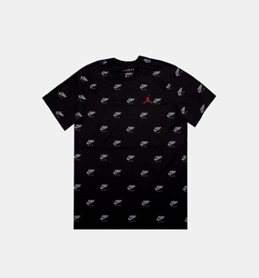 Jsw Jumpman Aop Mens Lifestyle Shirt - Black/White