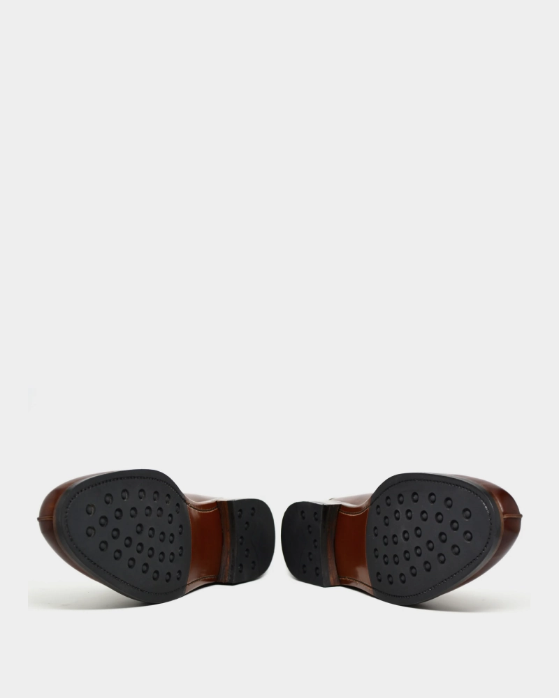 Museum Cognac Leather & Tobacco Suede Loafer