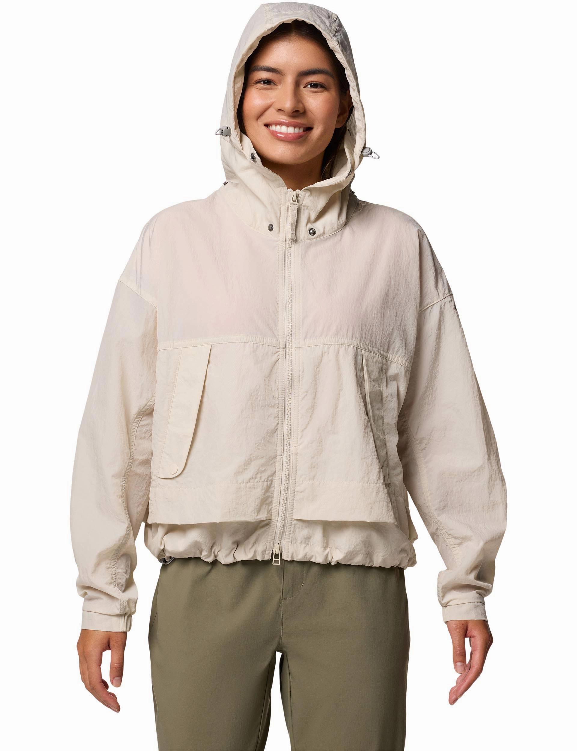 Paracutie II Hooded Windbreaker - Dark Stone