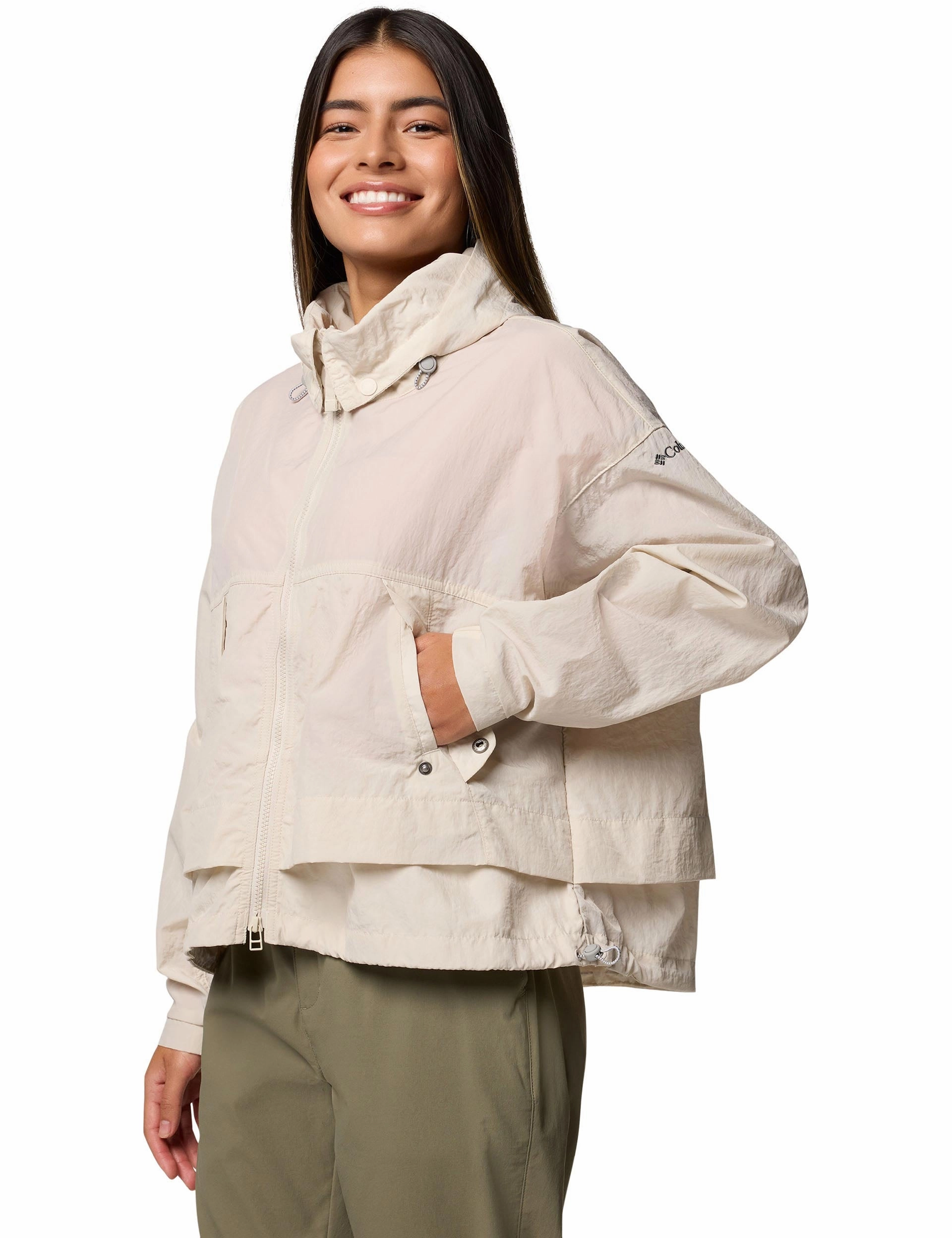 Paracutie II Hooded Windbreaker - Dark Stone