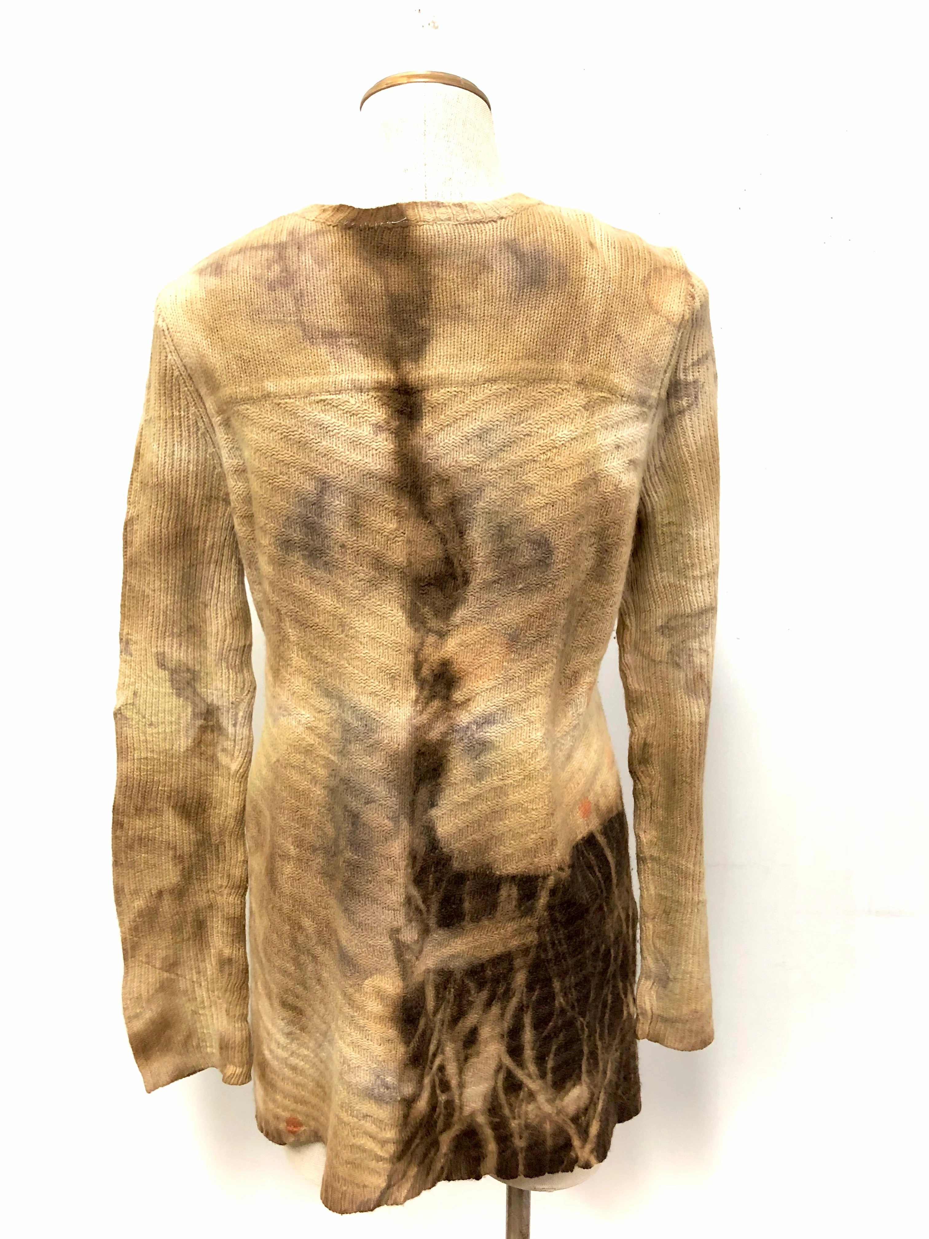 Patchwork Eco-dyed Sweater