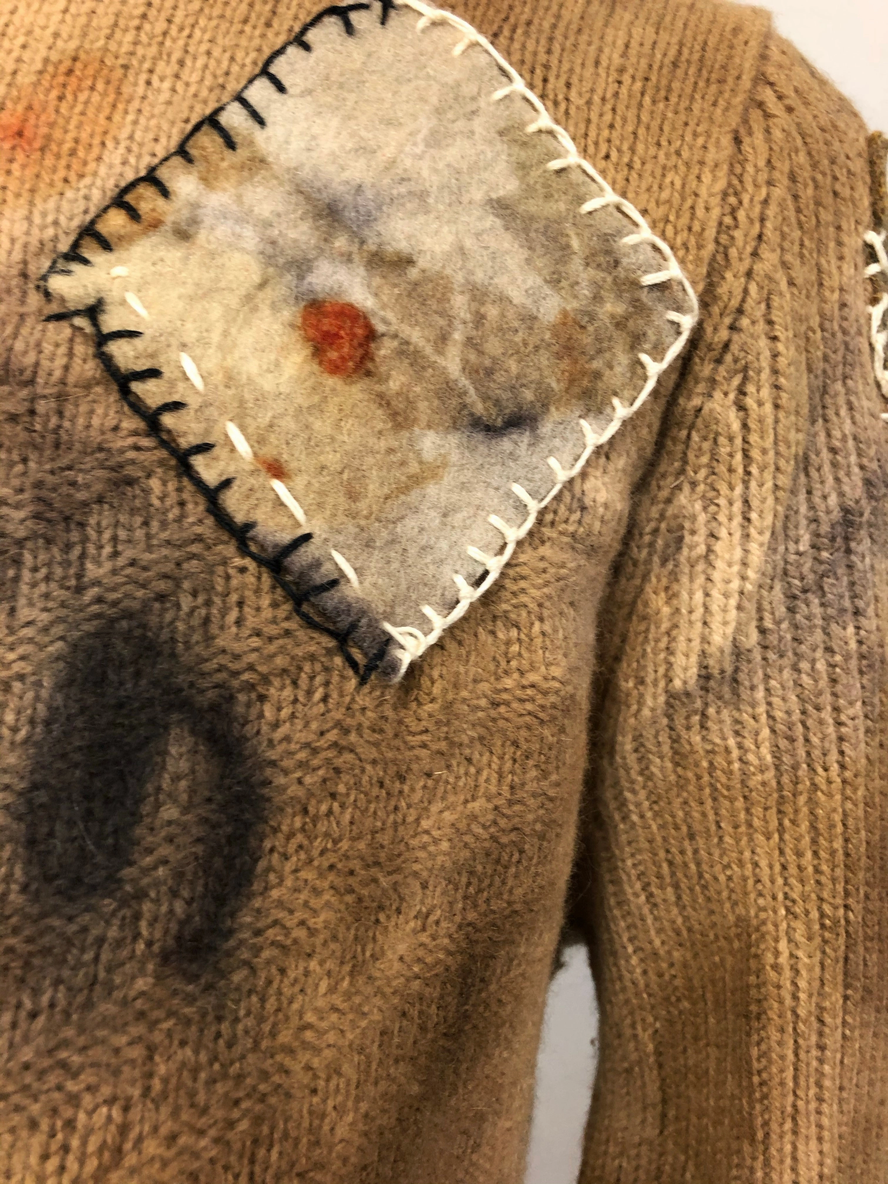 Patchwork Eco-dyed Sweater
