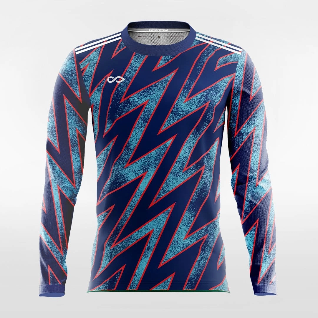Pop Camouflage 2 - Customized Men's Sublimated Long Sleeve Soccer Jersey