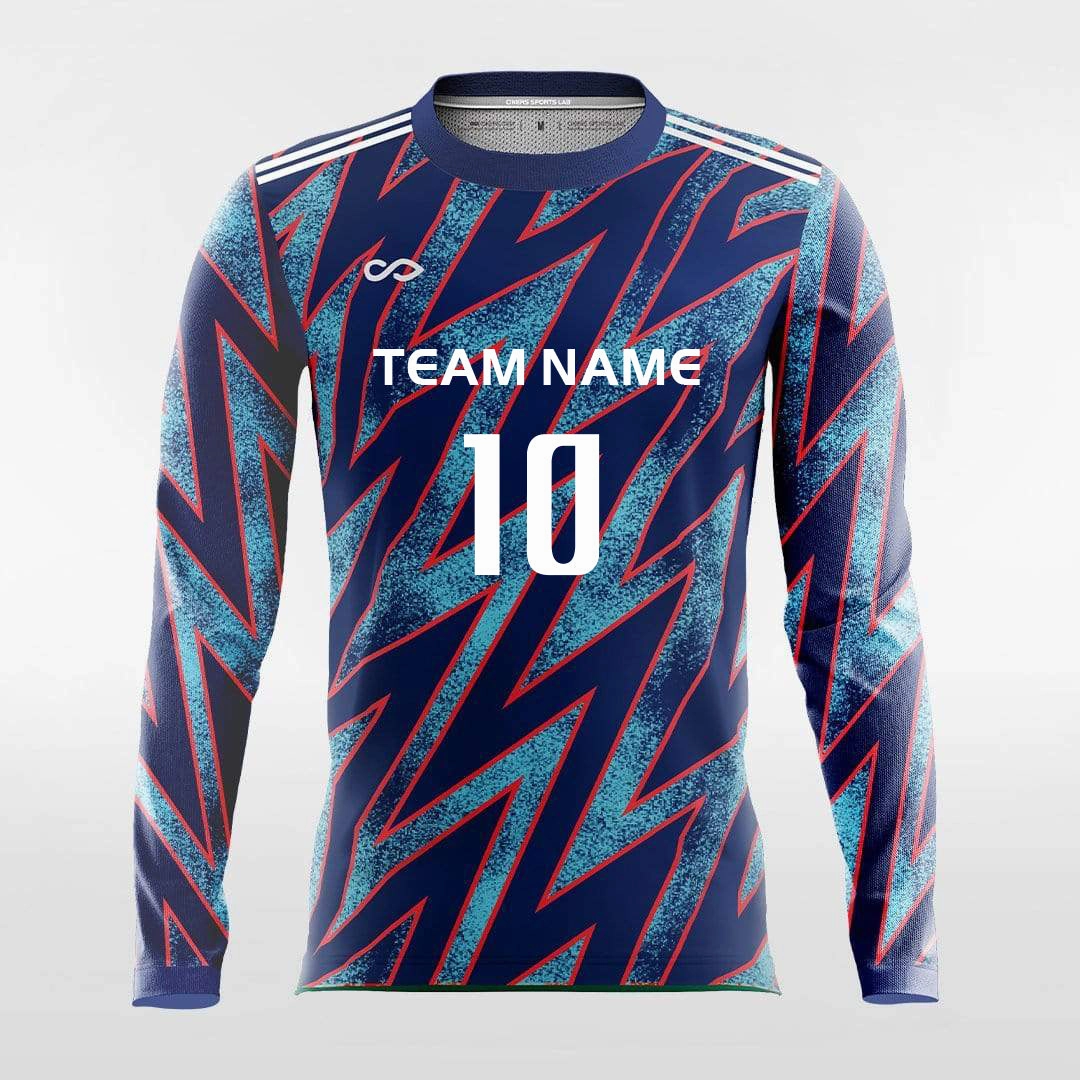 Pop Camouflage 2 - Customized Men's Sublimated Long Sleeve Soccer Jersey