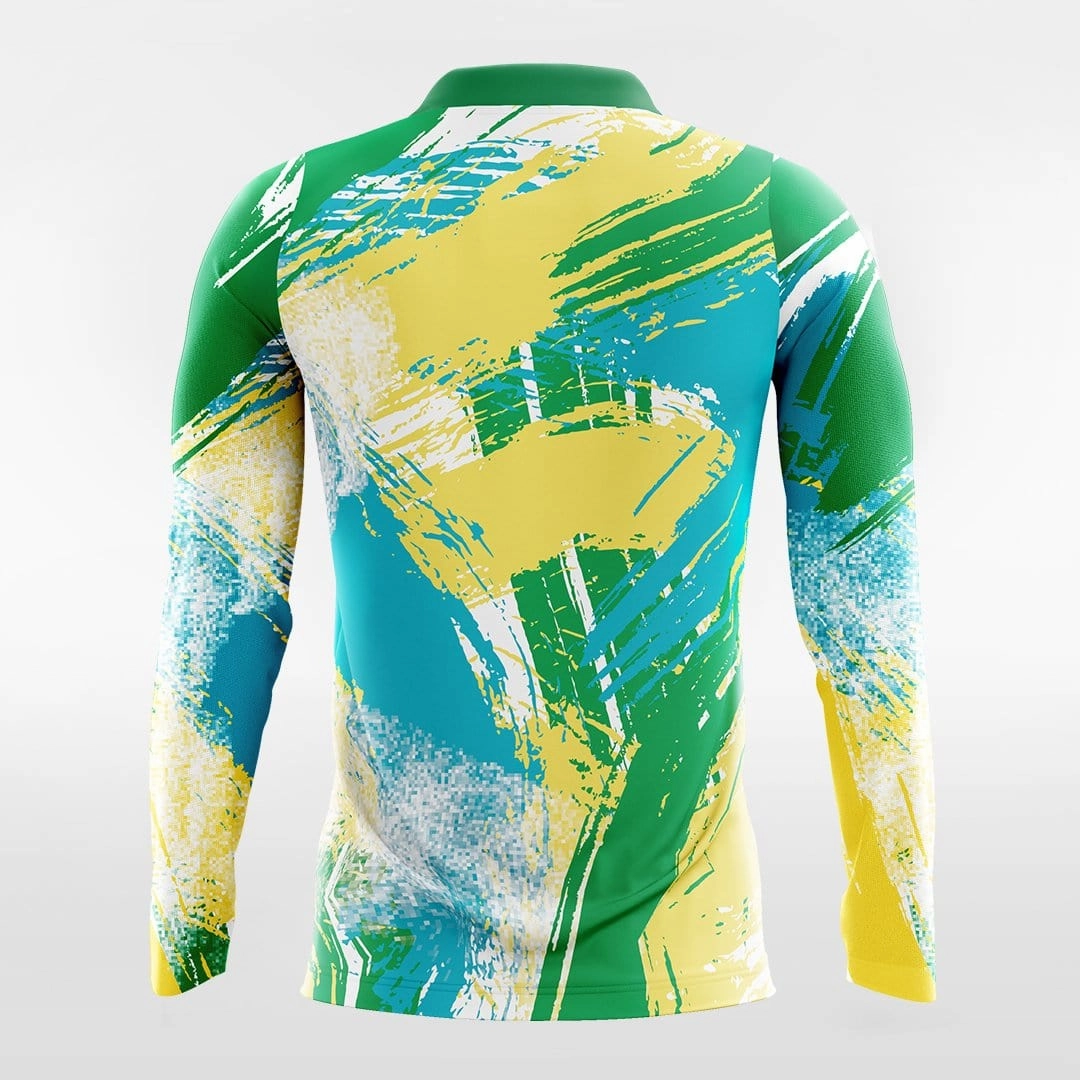 Pop Camouflage 5 - Customized Men's Sublimated Long Sleeve Soccer Jersey