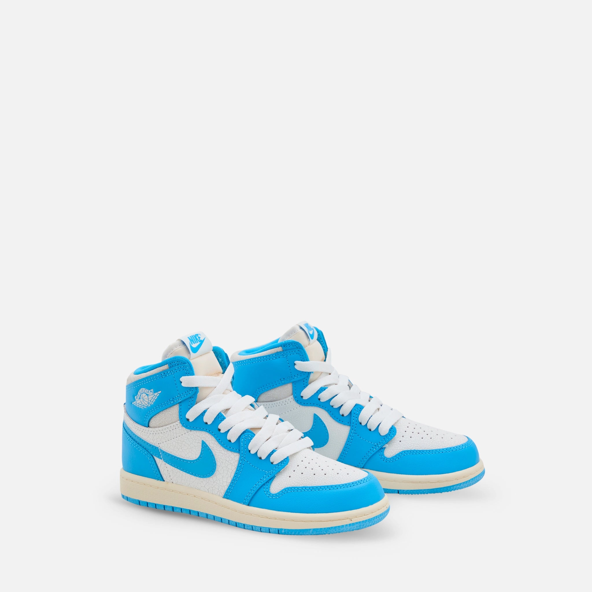 Pre-School Air Jordan 1 Retro High OG 'UNC Reimagined' Dark Powder Blue | Dark Powder Blue | Sail
