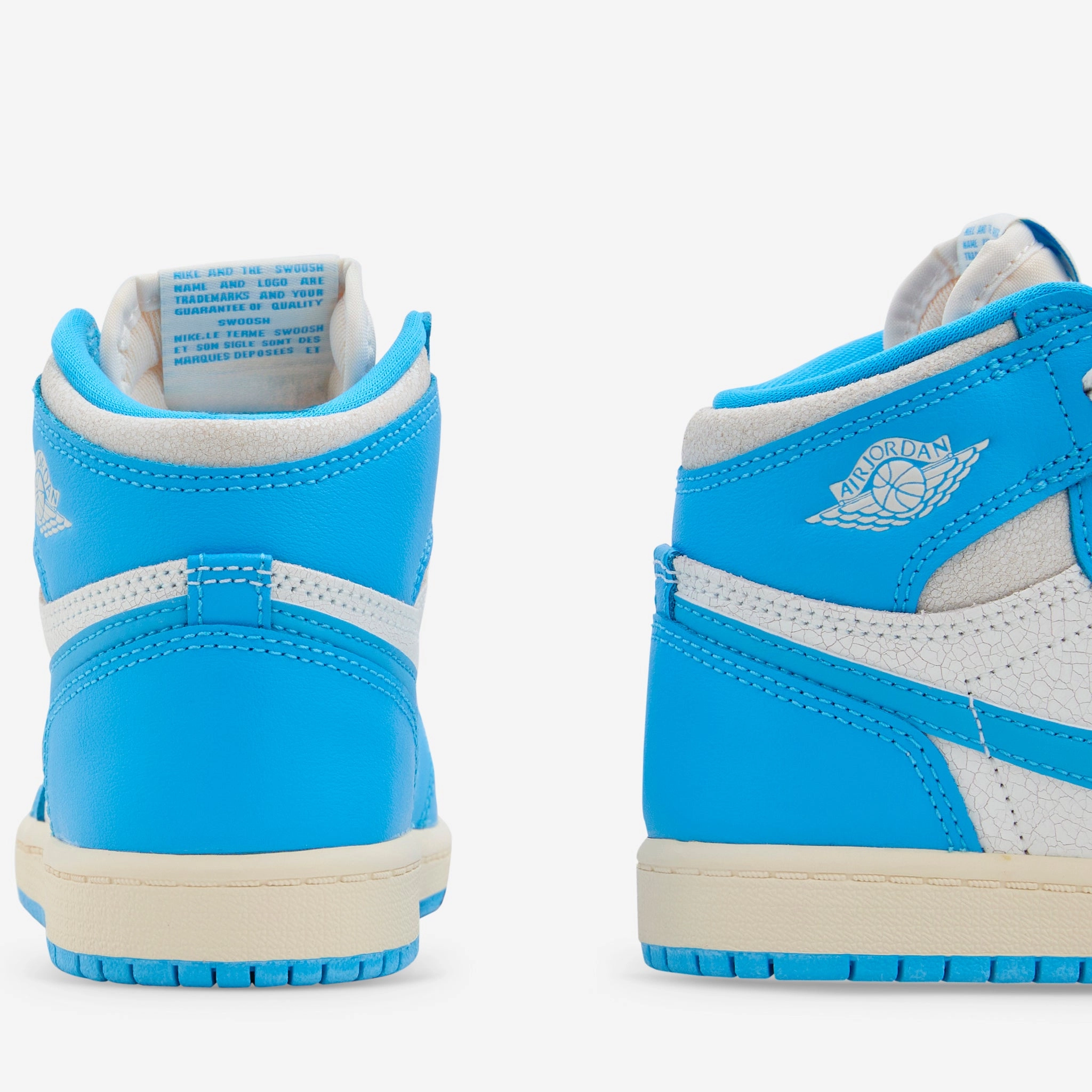 Pre-School Air Jordan 1 Retro High OG 'UNC Reimagined' Dark Powder Blue | Dark Powder Blue | Sail