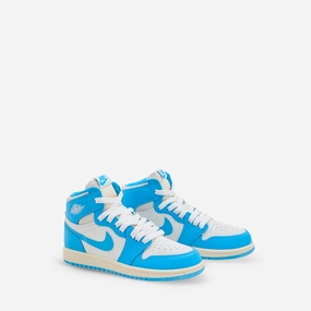Pre-School Air Jordan 1 Retro High OG 'UNC Reimagined' Dark Powder Blue | Dark Powder Blue | Sail