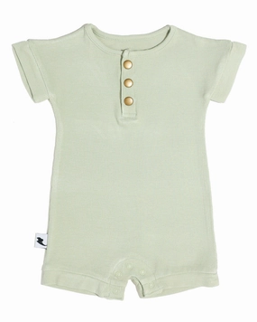 Ribbed Romper - Sage