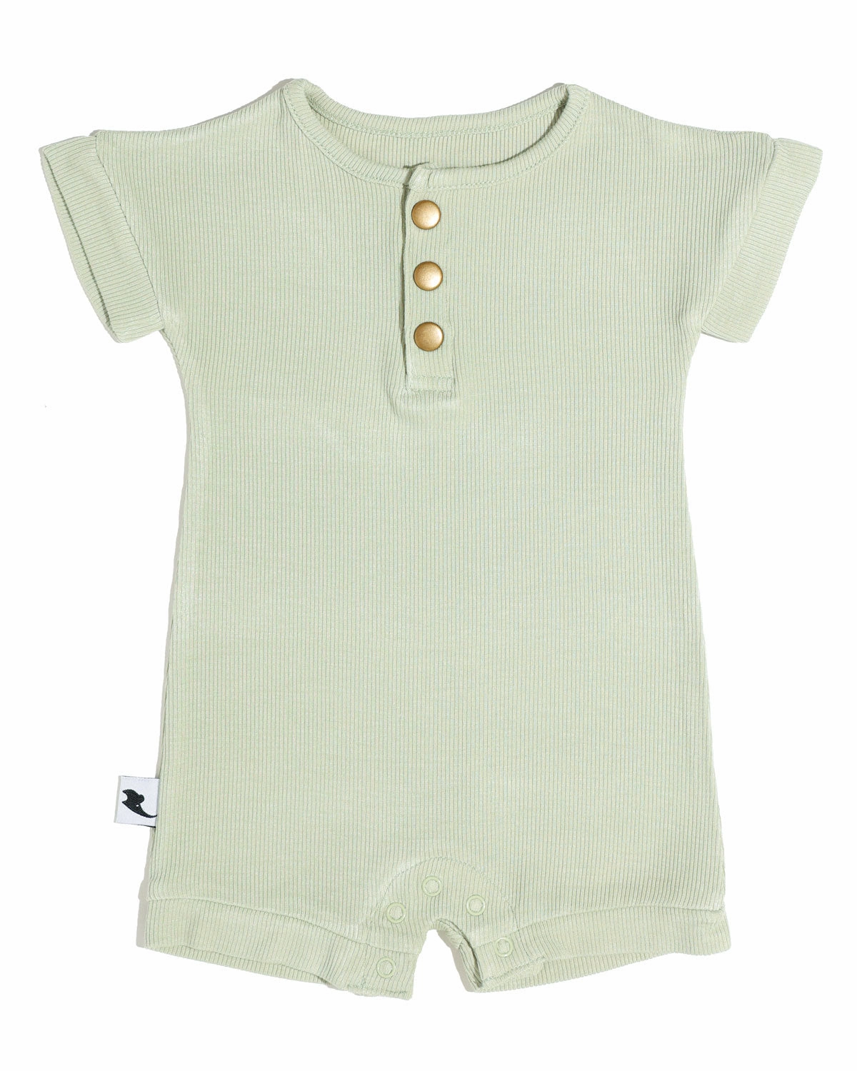 Ribbed Romper - Sage