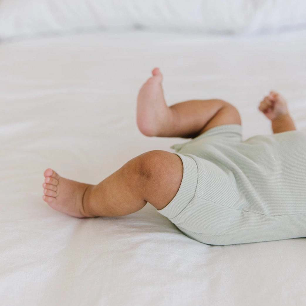 Ribbed Romper - Sage
