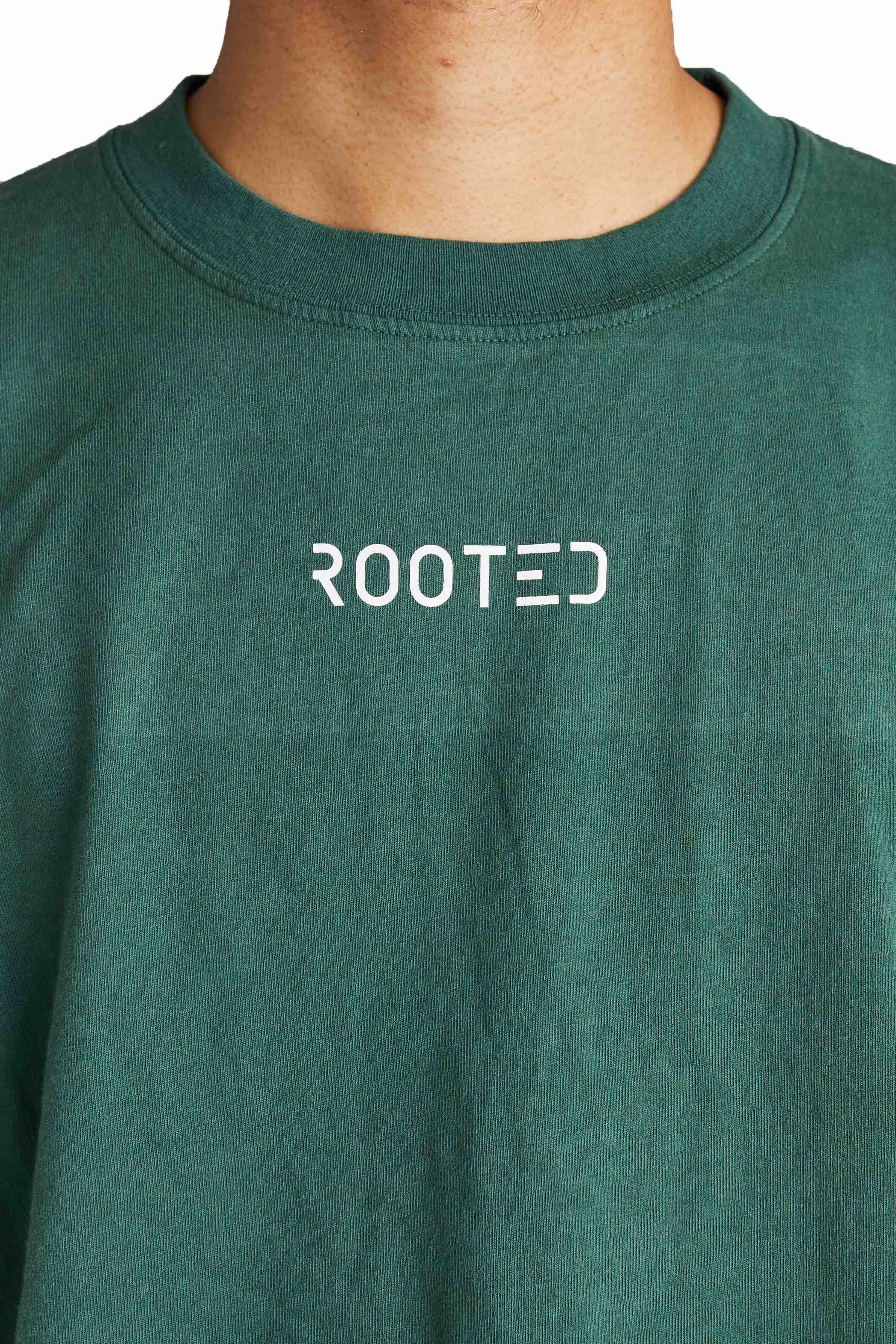 ROOTED Shop Tee 'Dark Green'