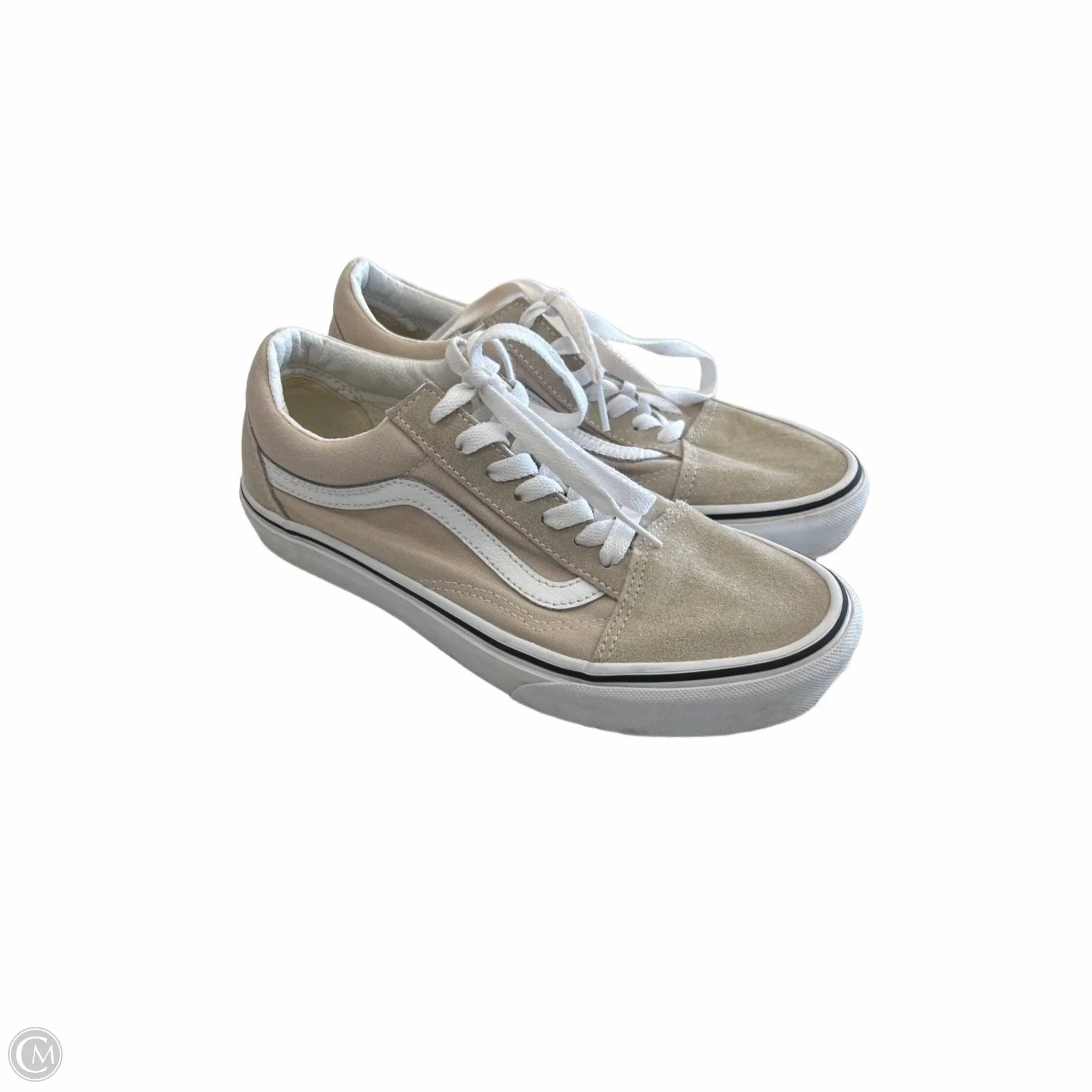 Shoes Sneakers By Vans In Tan, Size: 7.5