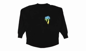 Sprayed Palm Logo Over "Black/Green"