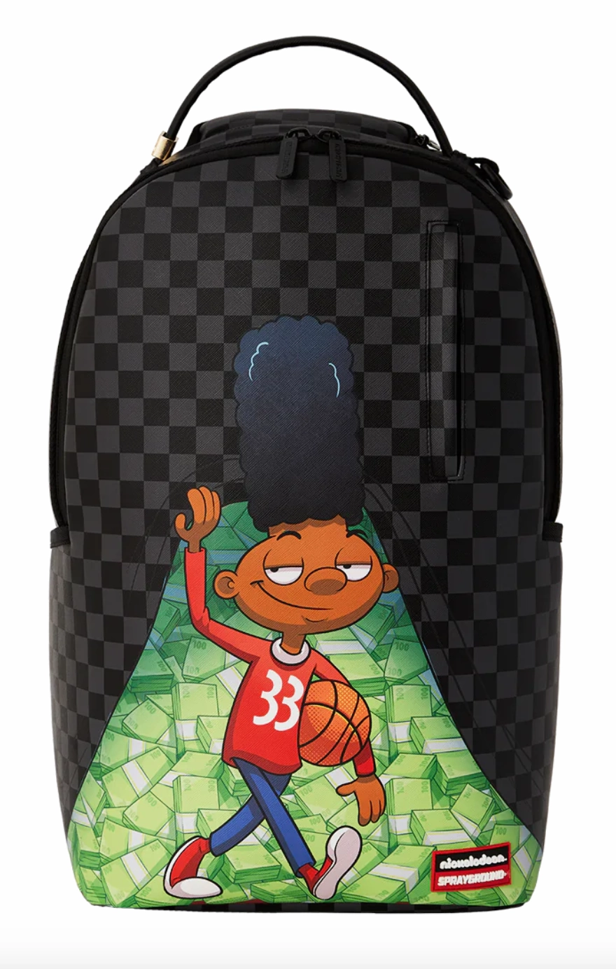 Sprayground Nickelodeon Gerald Money Reveal DLXSV Backpack Black Grey Green