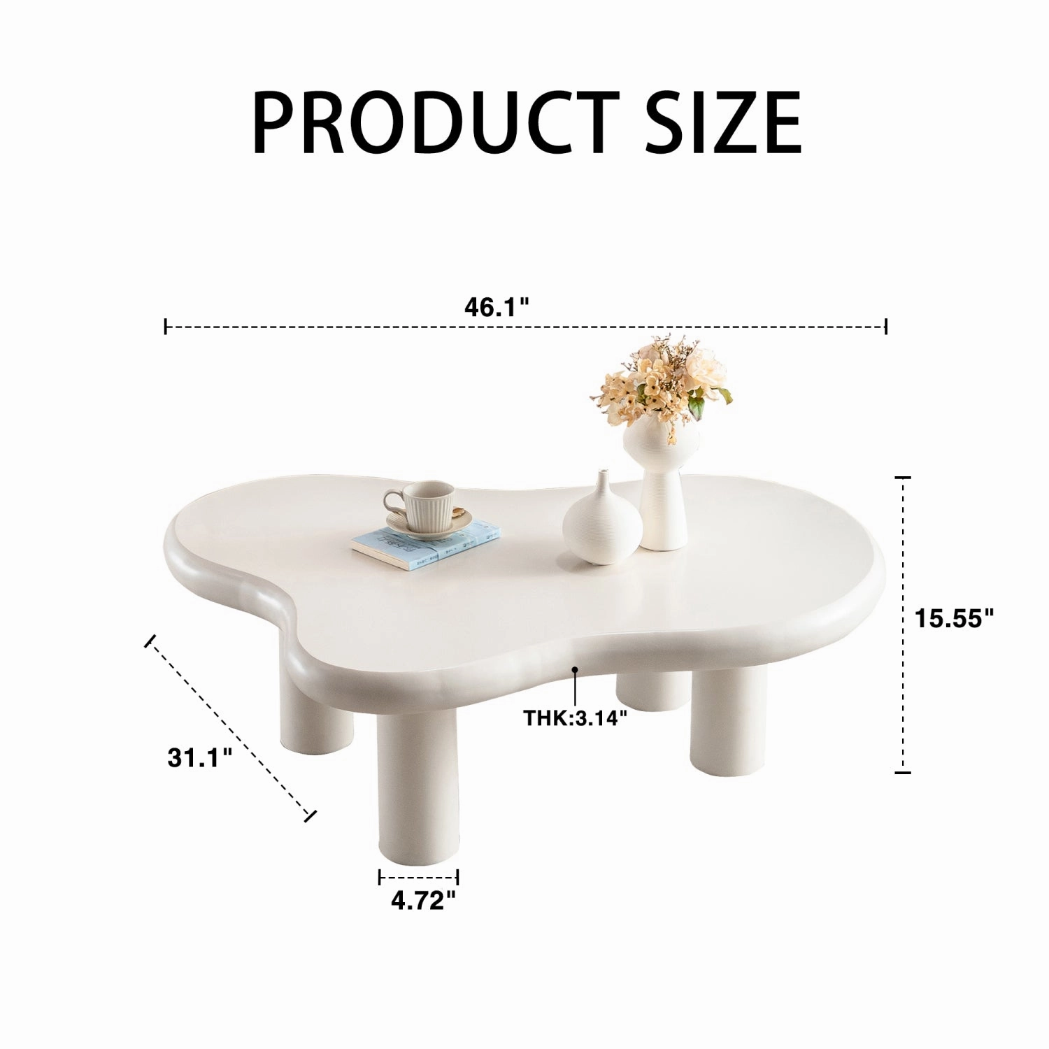 Streamdale Cloud Coffee Table - Modern Living Room Table