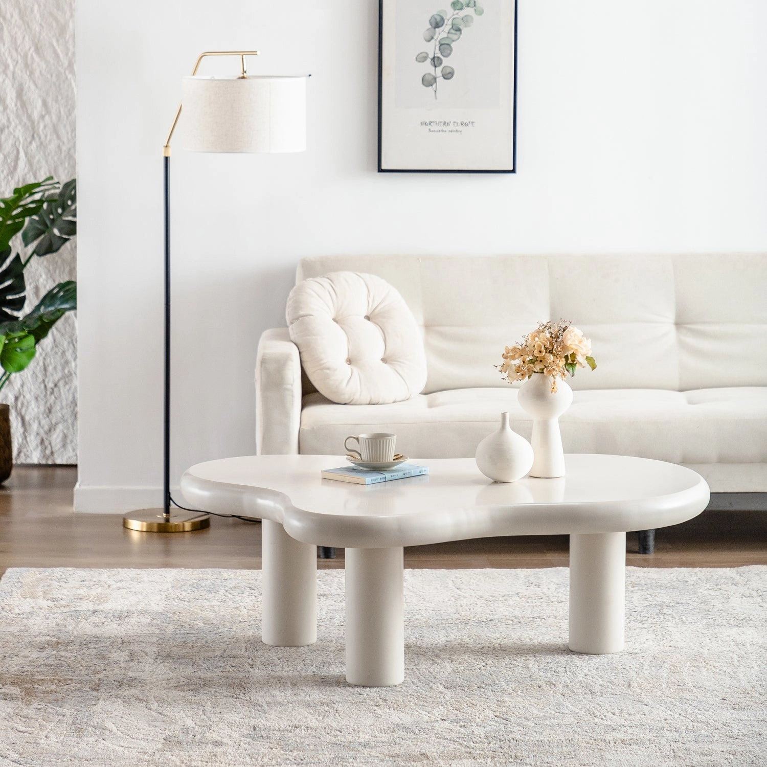 Streamdale Cloud Coffee Table - Modern Living Room Table