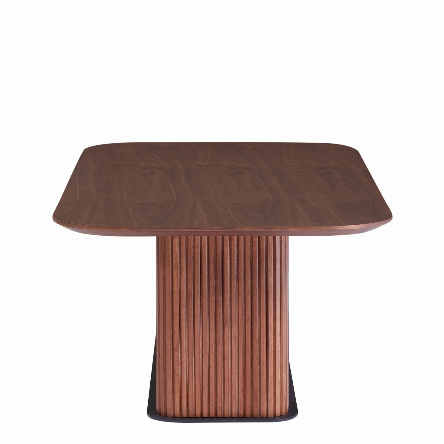 Streamdale Coffee Table Walnut Wood Surface and Black Metel Feet