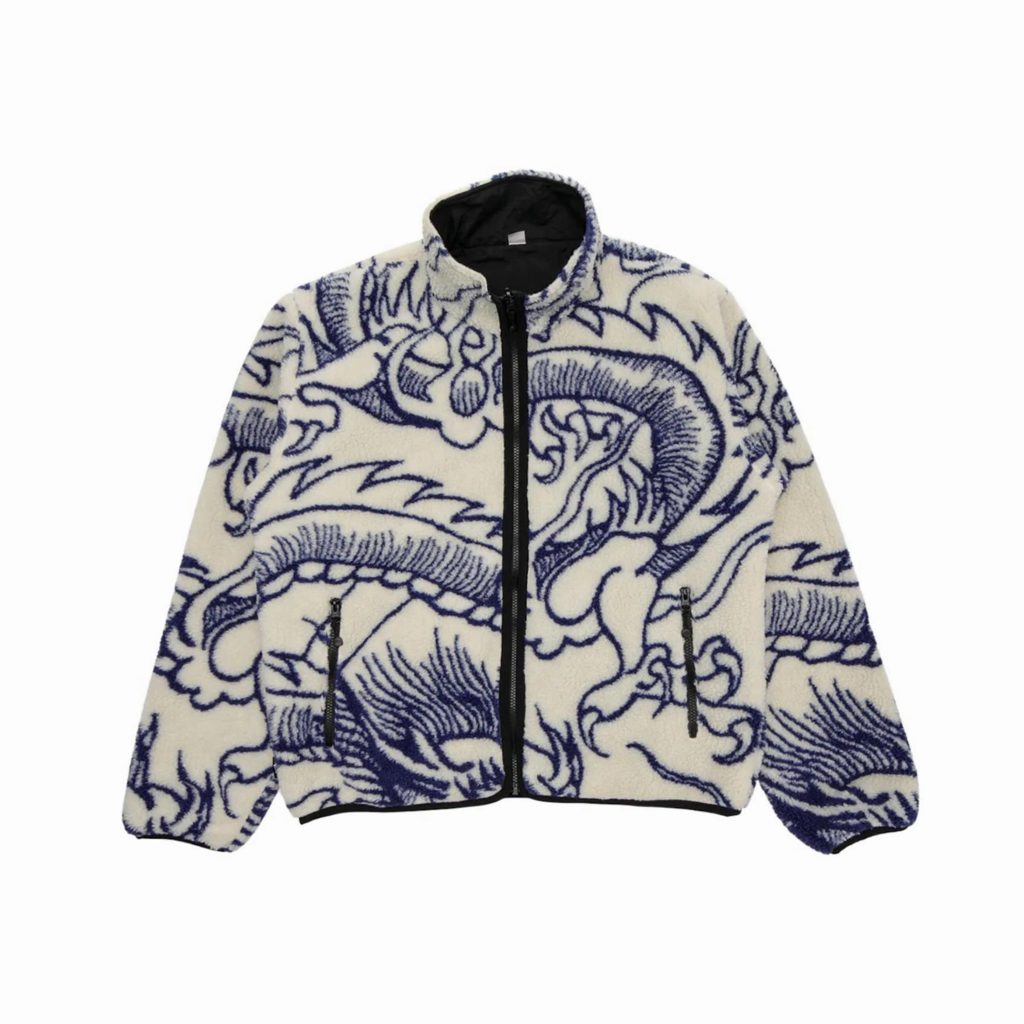 Stüssy Dragon Sherpa Jacket Natural