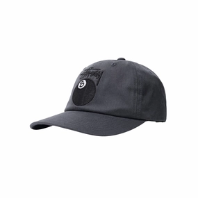 Stüssy Stock 8 Ball Low Pro Cap Grey