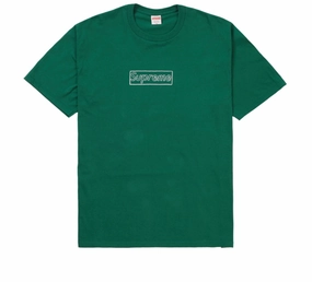 Supreme KAWS Chalk Logo Tee Pine Green