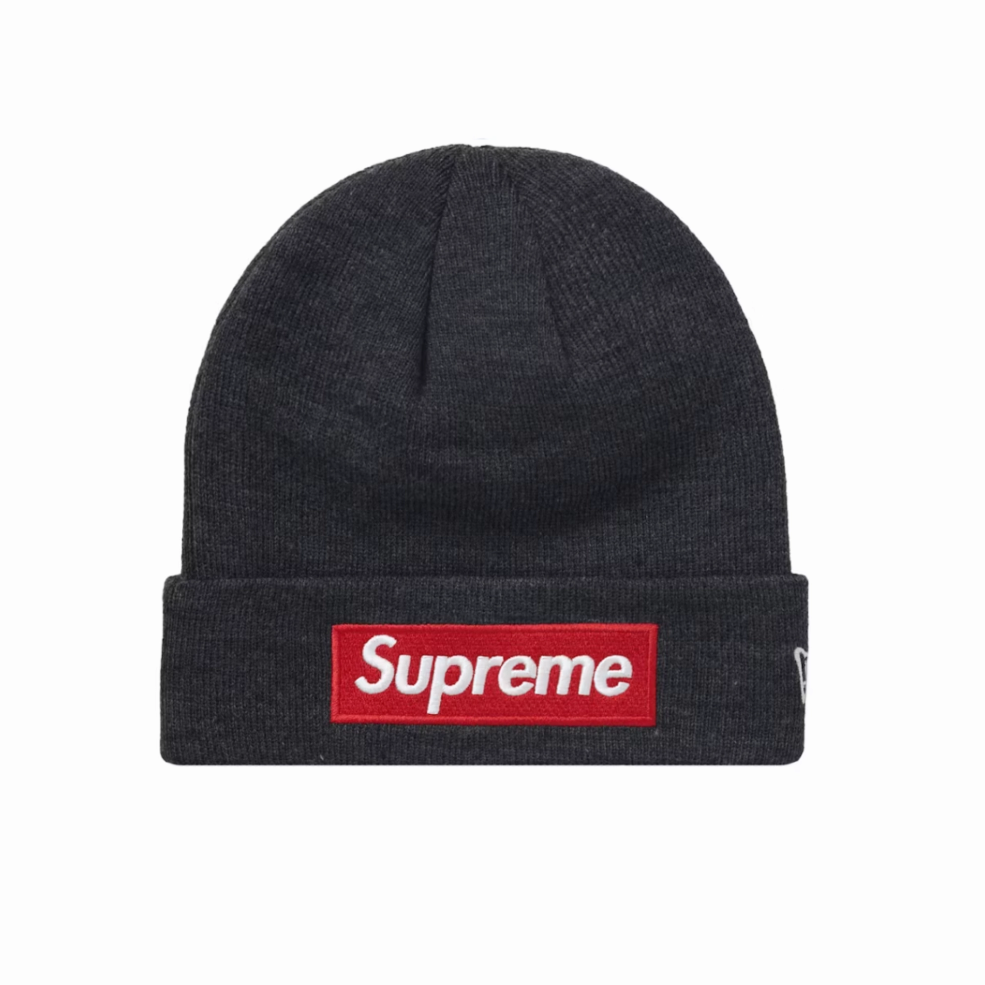 Supreme New Era Box Logo Beanie (FW21) Charcoal