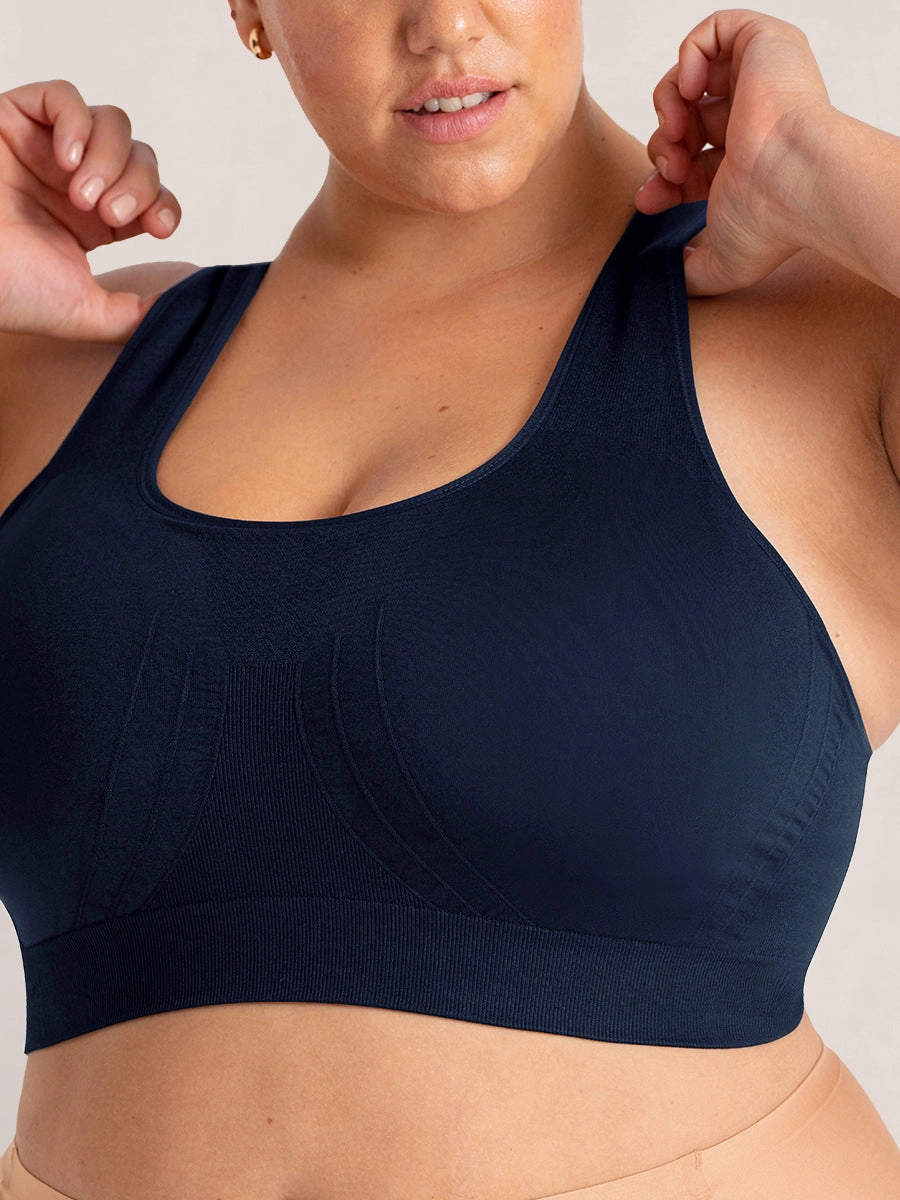 Truekind® Seamless Racerback Sports Bra SB