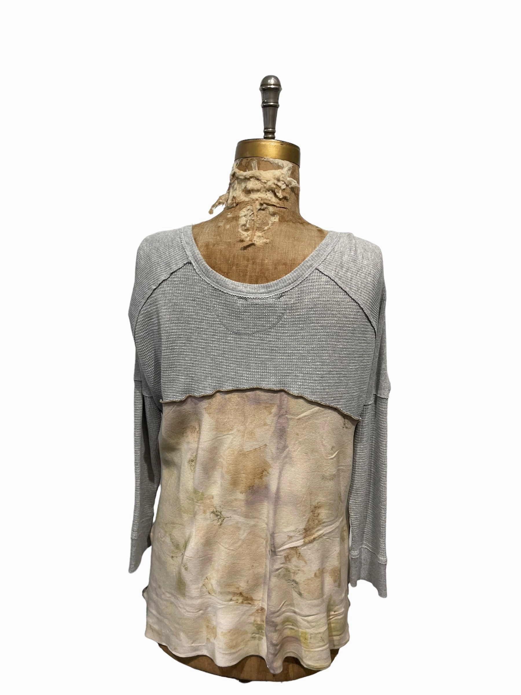 Upcycled  Ecodyed sweatshirt sweater
