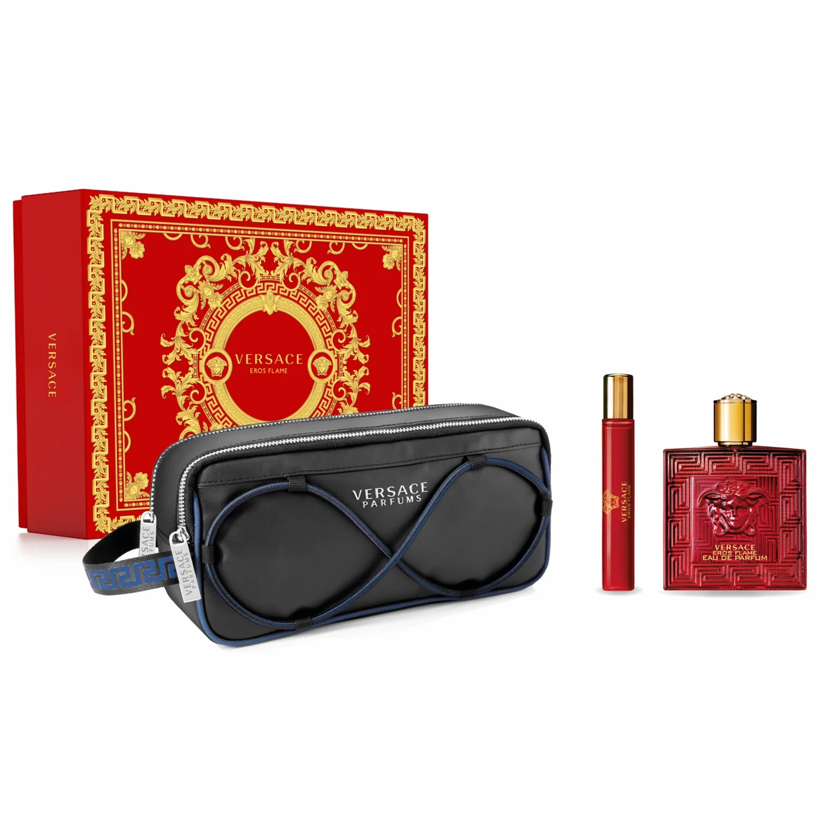 Versace Eros Flame by Versace 100ml EDP 3 Piece Gift Set