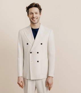 Veste ville croisée beige